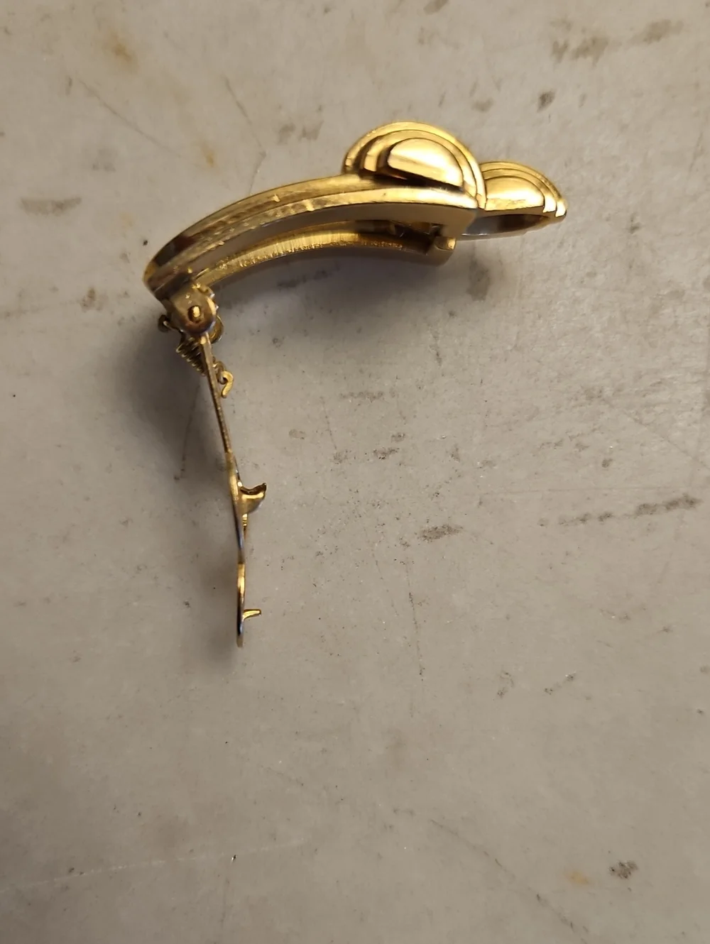 MONET Gold Tie/Lapel/Shoe Clip VINTAGE EUC
